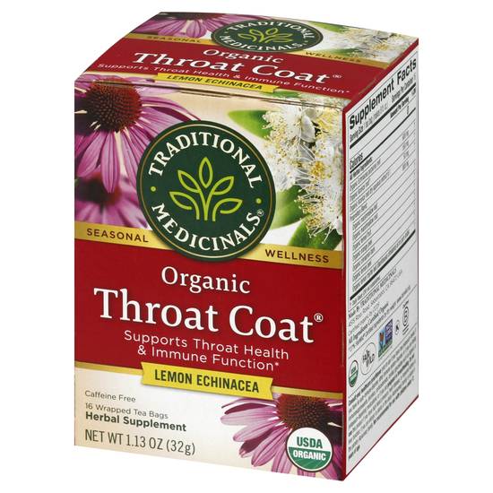 Traditional Medicinals Organic Throat Coat Tea Bags (16 ct, 1.13 oz)