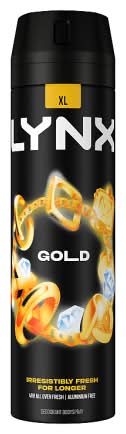Lynx Oud Wood - Fresh Vanilla, Gold Deodorant Body Spray (200ml)