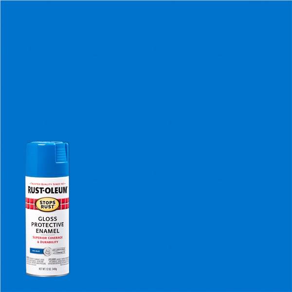 Rust-Oleum Stops Rust Protective Enamel Spray Paint - 7724830, 12 ounce, Gloss Sail Blue