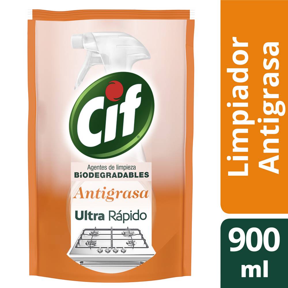 Cif · Recarga limpiador antigrasa biodegradable (900 ml)