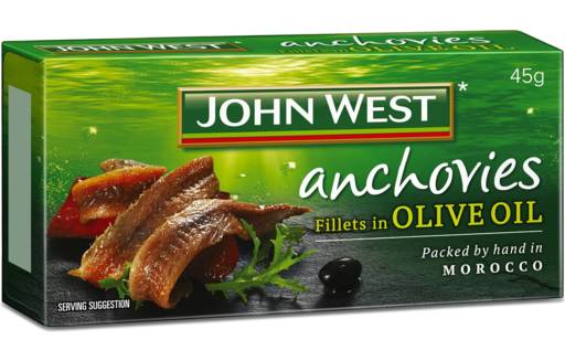 John West Anchovies Fellets in Olive Oil (45g)