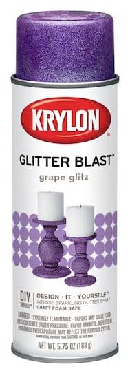 Krylon Glitter Blast Spray Paint, Grape Glitz (5.75 oz)