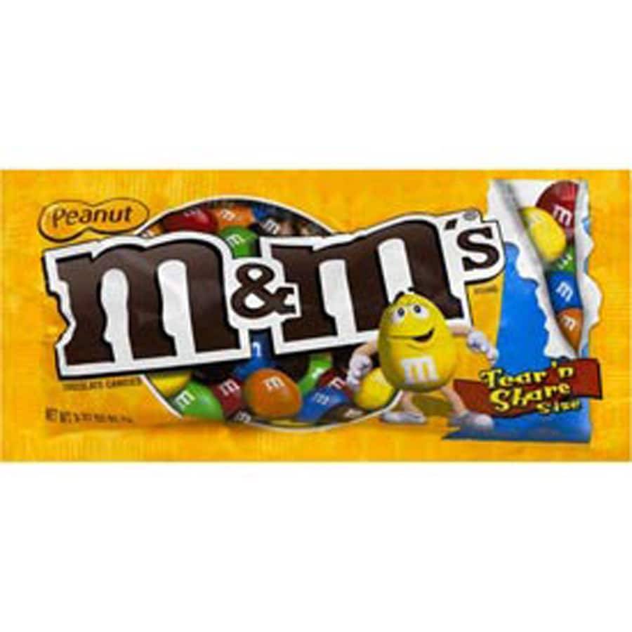 M&M's Delicious Milk Chocolate Candy Bar with Peanuts - 3.27 oz - Nutty Crunch and Creamy Goodness | MMPK24