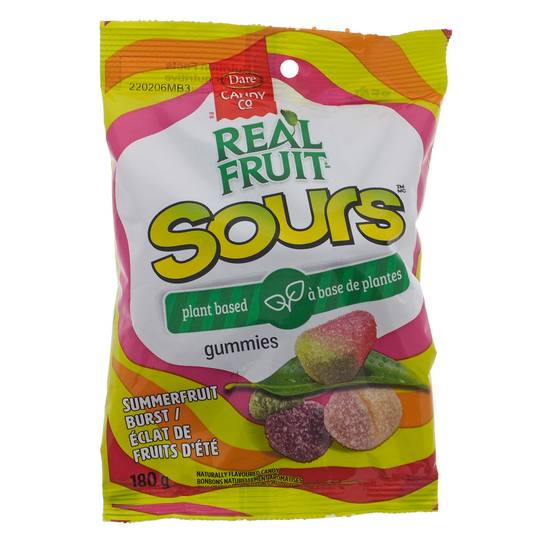 Dare Realfruit Plant Based Sour Gummies (180 g)