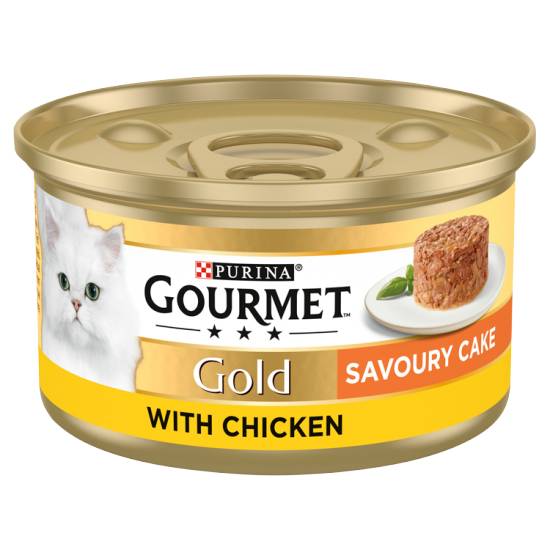 Purina Gold Savoury Cake Chicken Wet Cat Food (85g)