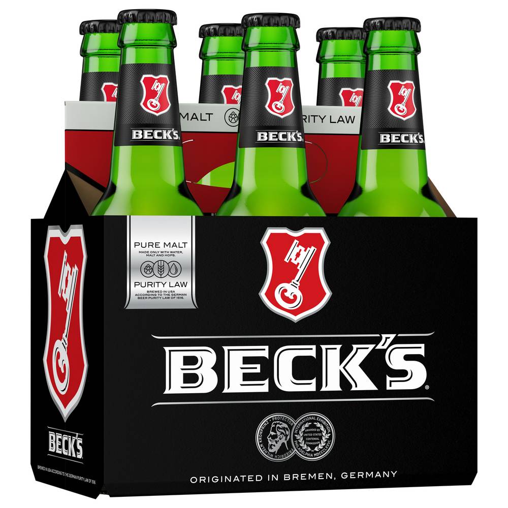 Beck's German Pilsner Beer (6 x 12 fl oz)