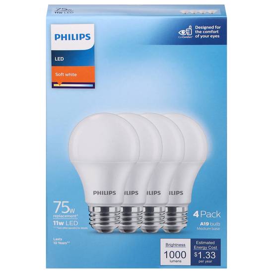 Philips 11w Soft White Led Light Bulbs
