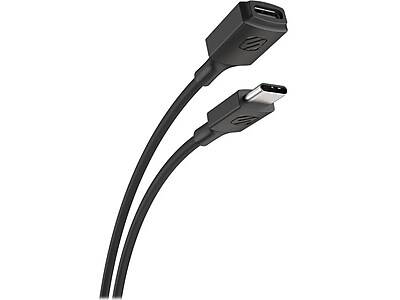 scosche ExtendIt 6' USB Type-C to USB Type-C Cable, Female to Male, Black (USBCEXT3WT-SP)