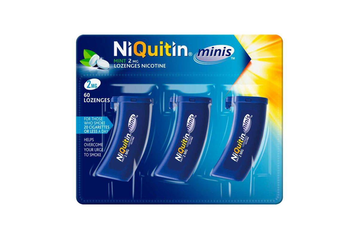 Niquitin Minis Mint 2mg Lozenges Nicotine - 60 Lozenges