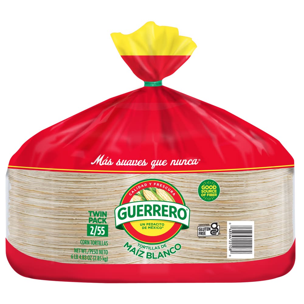 Guerrero White Corn Tortillas (6.3 lbs, 110 ct)