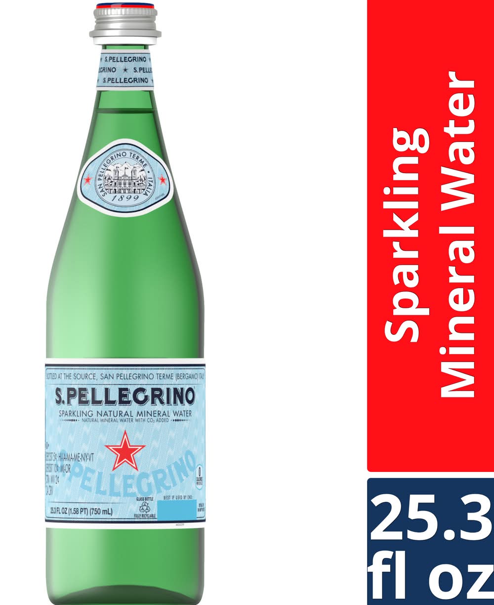 San Pellegrino Sparkling Natural Mineral Water (25.3 fl oz)
