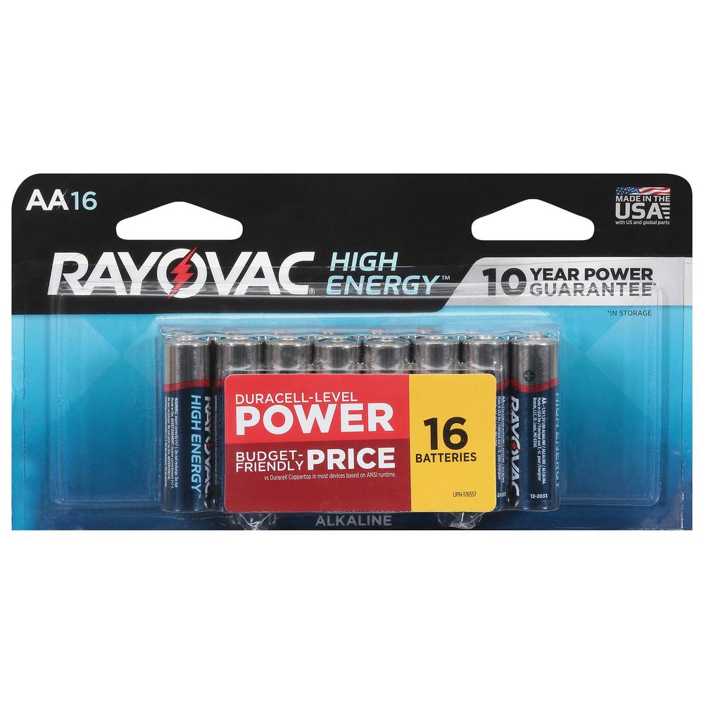 Rayovac High Energy Alkaline Aa Batteries(16 Ct)