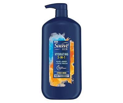 Suave 3 in 1 Body Wash, Hair, Face and & Wash (male)