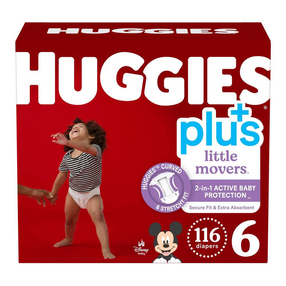 Huggies Plus Diapers Size 6, 116 ct