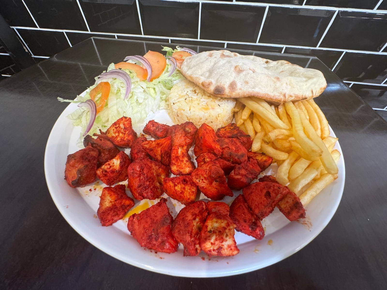 Assiette    poulet tikka