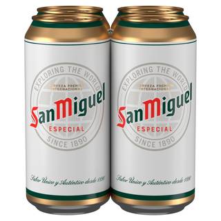 San Miguel Premium Lager Beer Cans 4 x 440ml