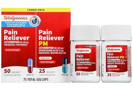 Walgreens 500 Mg Extra Strength Pain Reliever Gelcaps