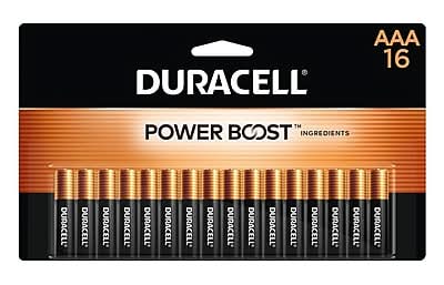 Duracell Coppertop AAA Alkaline Batteries, 16/Pack (MN24B16)