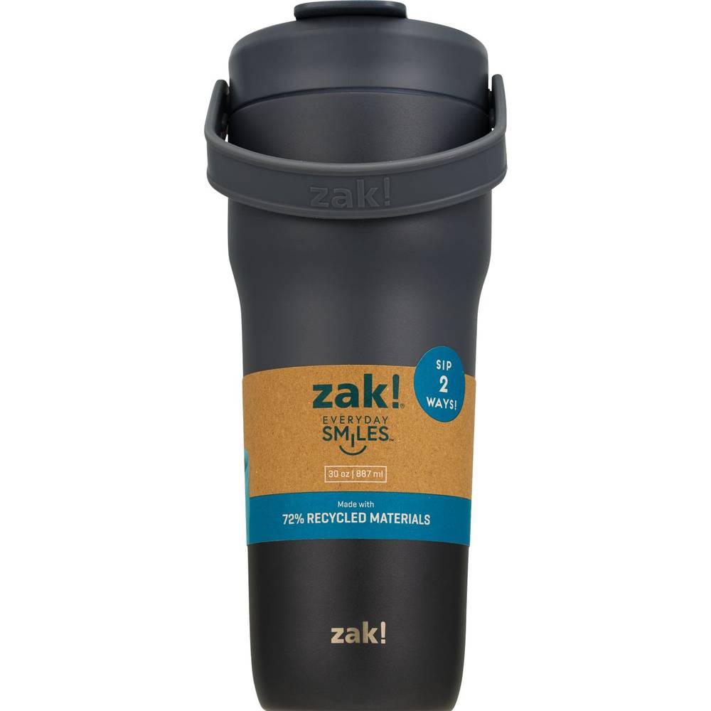 zak! Stainless Steel Tumbler Made with 72% Recycled Materials, Assorted, 30 oz