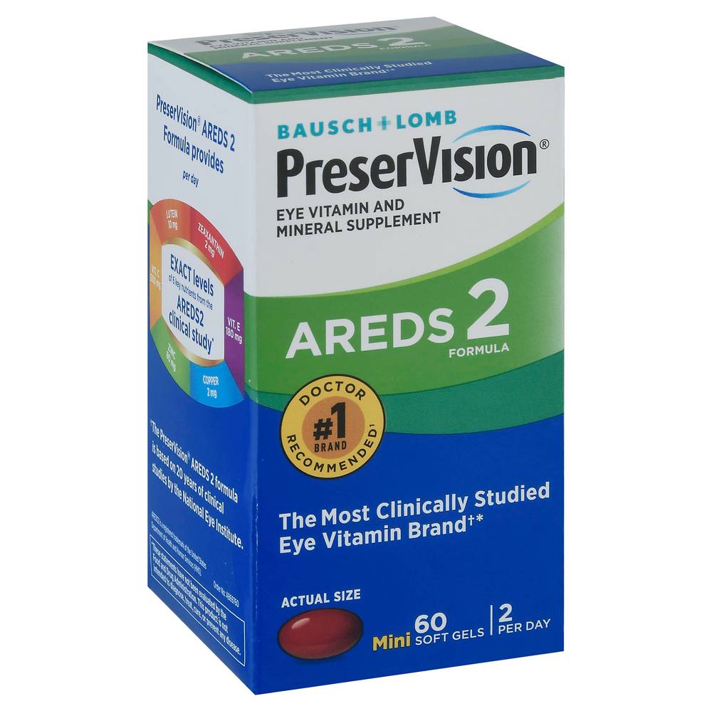 Preservision Areds 2 Formula Vitamin & Mineral Supplement (60 ct)