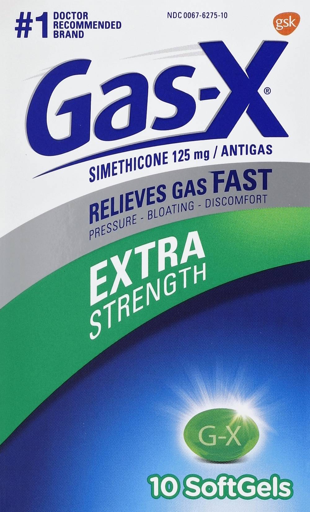 Gas-X Antigas Extra Strength Softgels (10 ct)