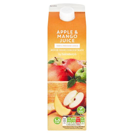 Sainsbury's Apple & Mango Juice,  Not From Concentrate 1L