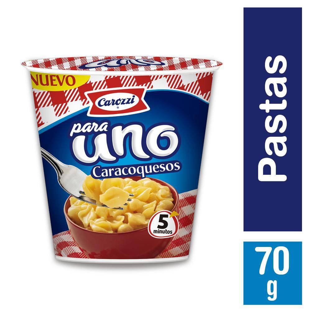 Carozzi · Pasta para uno caracoquesos (70 g)