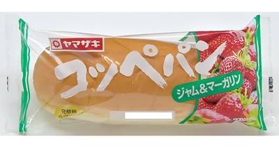 ヤマザキ　コッペパン　ジャム＆マーガリン　１個