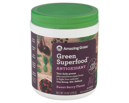 Amazing Grass · Sweet Berry Antioxidant Green Superfood Powder (7.4 oz)