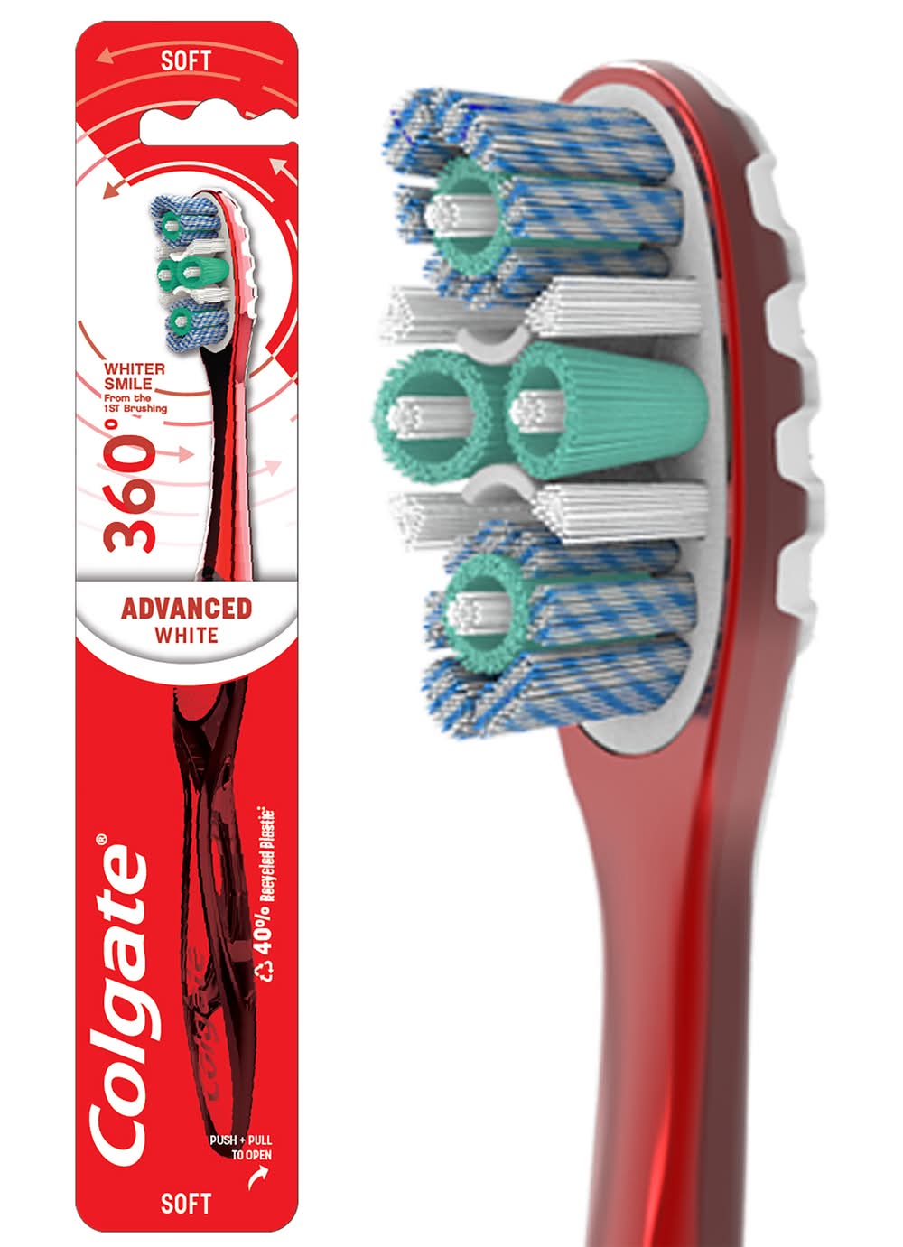 Colgate 360 Degree Advanced Optic White Soft Toothbrush (1.6 oz)