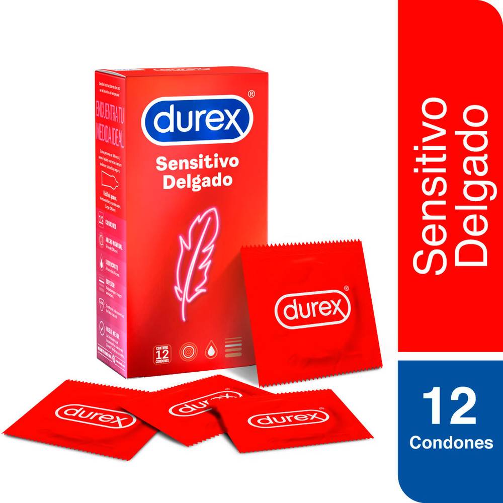 Durex Condones Sensitivo Delgado