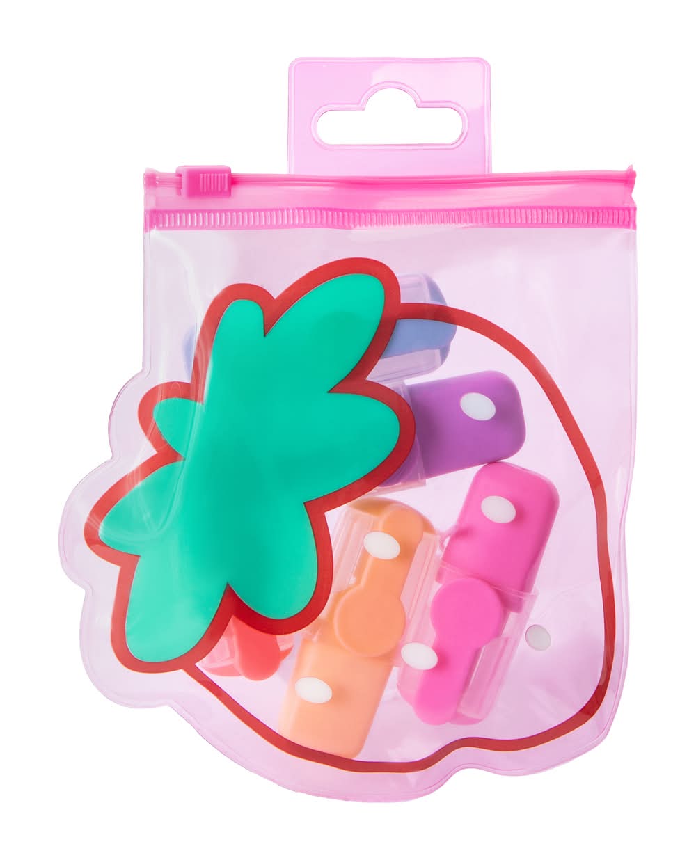 Novelty Mini Highlighter Pouch 5-Pack Strawberry