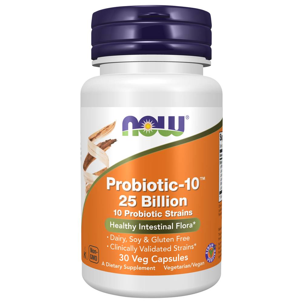 NOW Probiotic-10 25 Billion (30vcap)