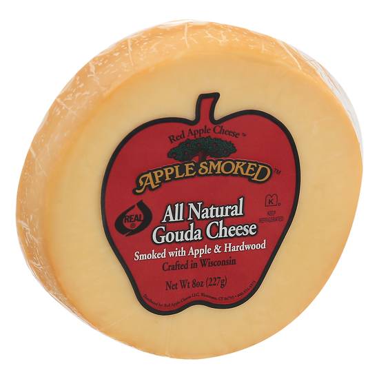 Red Apple Cheese Gouda Cheese Smoked With Apple & Hardwood