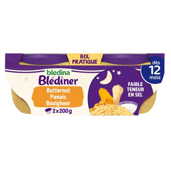 Blédina - Blediner bols mouliné de butternut panais et boulghou