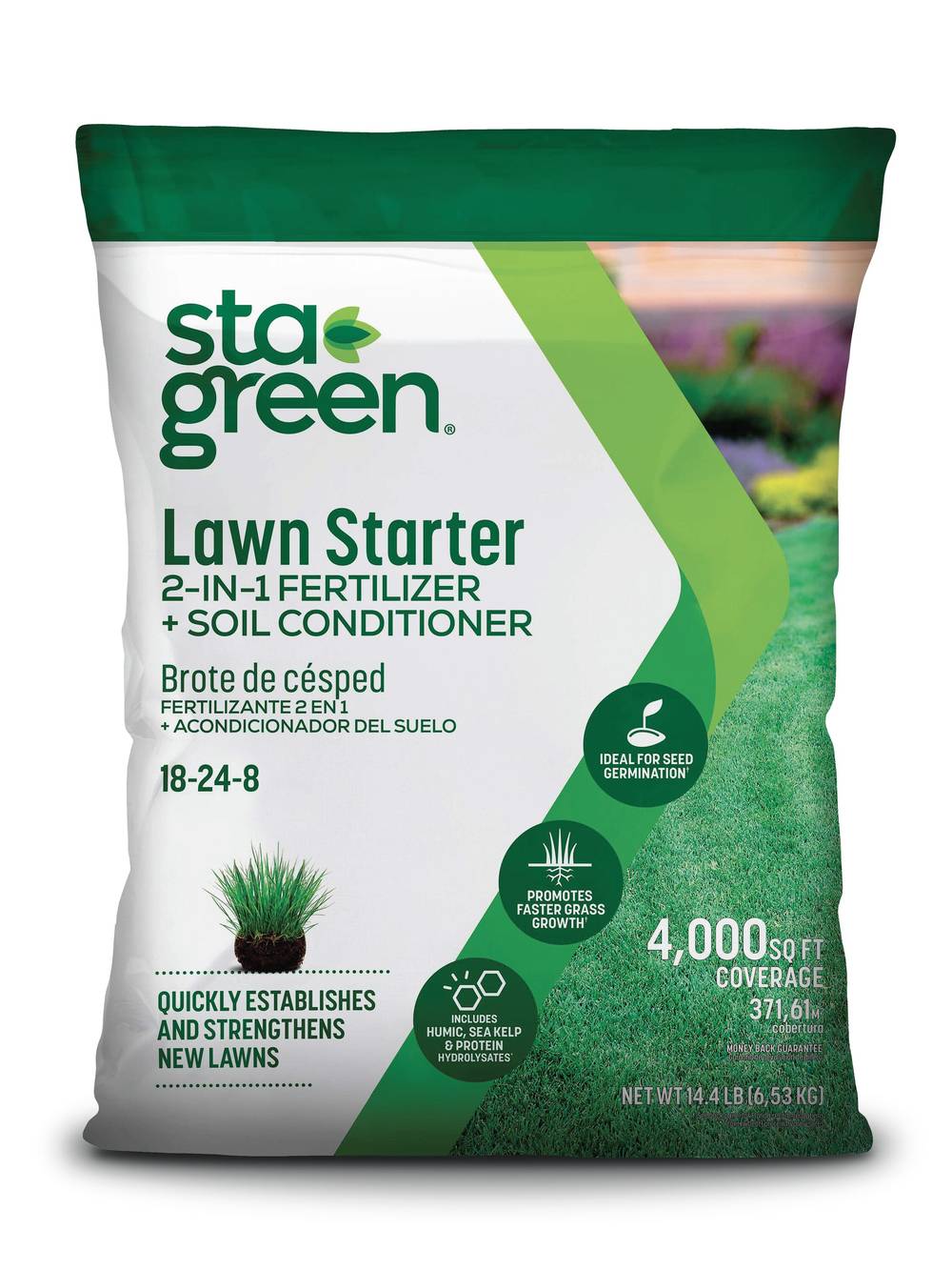 Sta-Green Fertilizer plus Soil Conditioner 14.4-oz 4000-sq ft 18-24-8 Lawn Starter Fertilizer | 904751