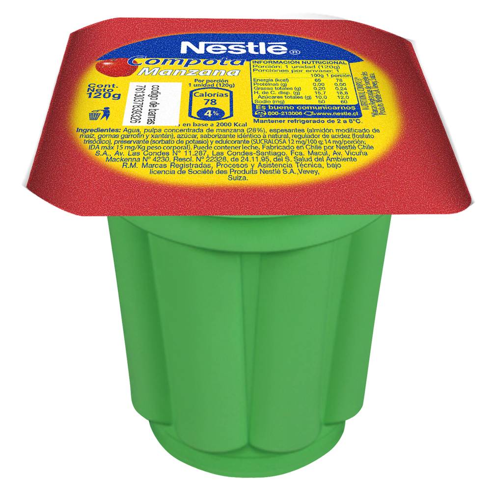 Nestlé compota manzana (pote 120 g)