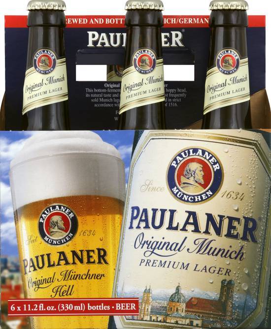 Paulaner Original Munich Premium Lager Beer (6 ct, 11.2 fl oz)