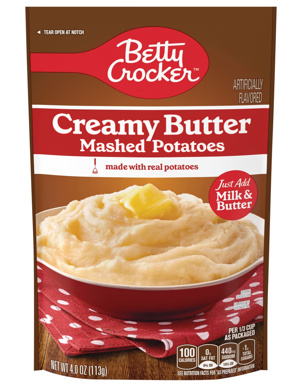 Betty Crocker Creamy Butter Mashed Potatoes (4 oz)