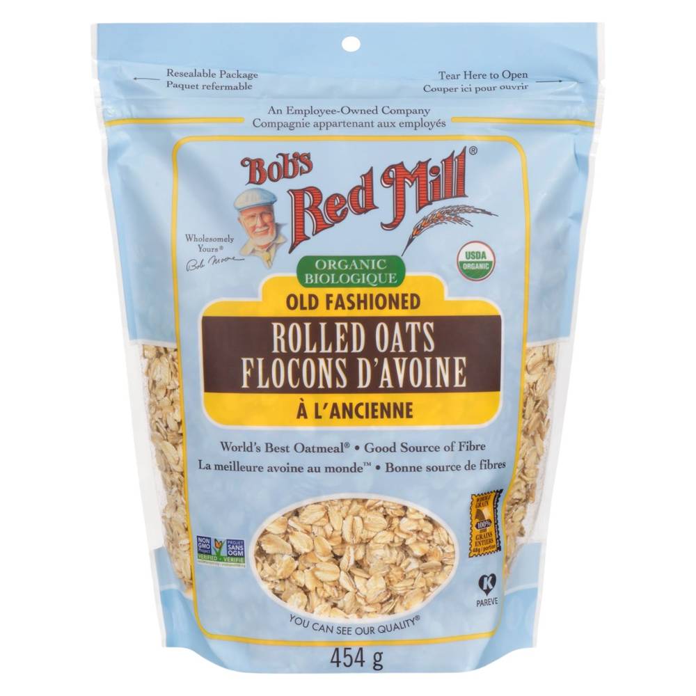 Bob's Red Mill Organic Old Fashioned Rolled Oats (454 g)