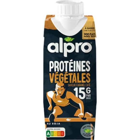 Alpro - Boisson protéinée végétale au soja, caramel café (250ml)