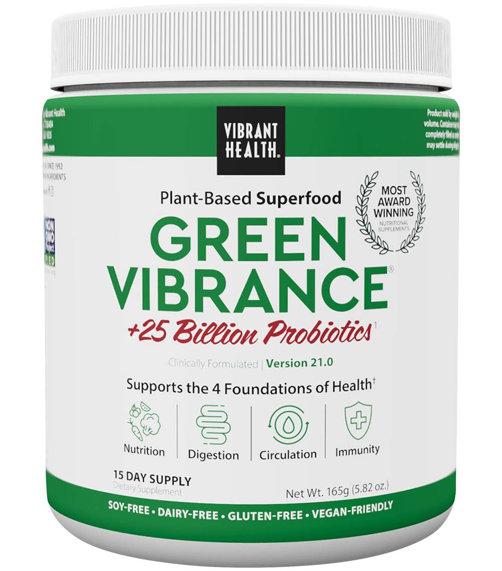 Vibrant Health Green Vibrance Plant Based Superfood (5.82 oz)