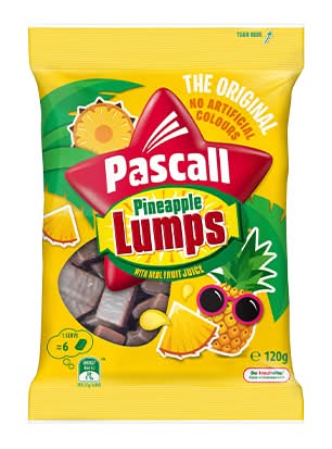 Pascall Pineapple Lumps Chocolate 120G