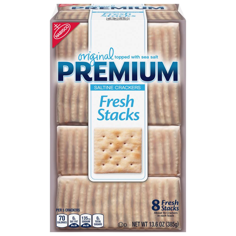 Premium Saltine Fresh Stacks Crackers (13.6 oz, 8 ct)