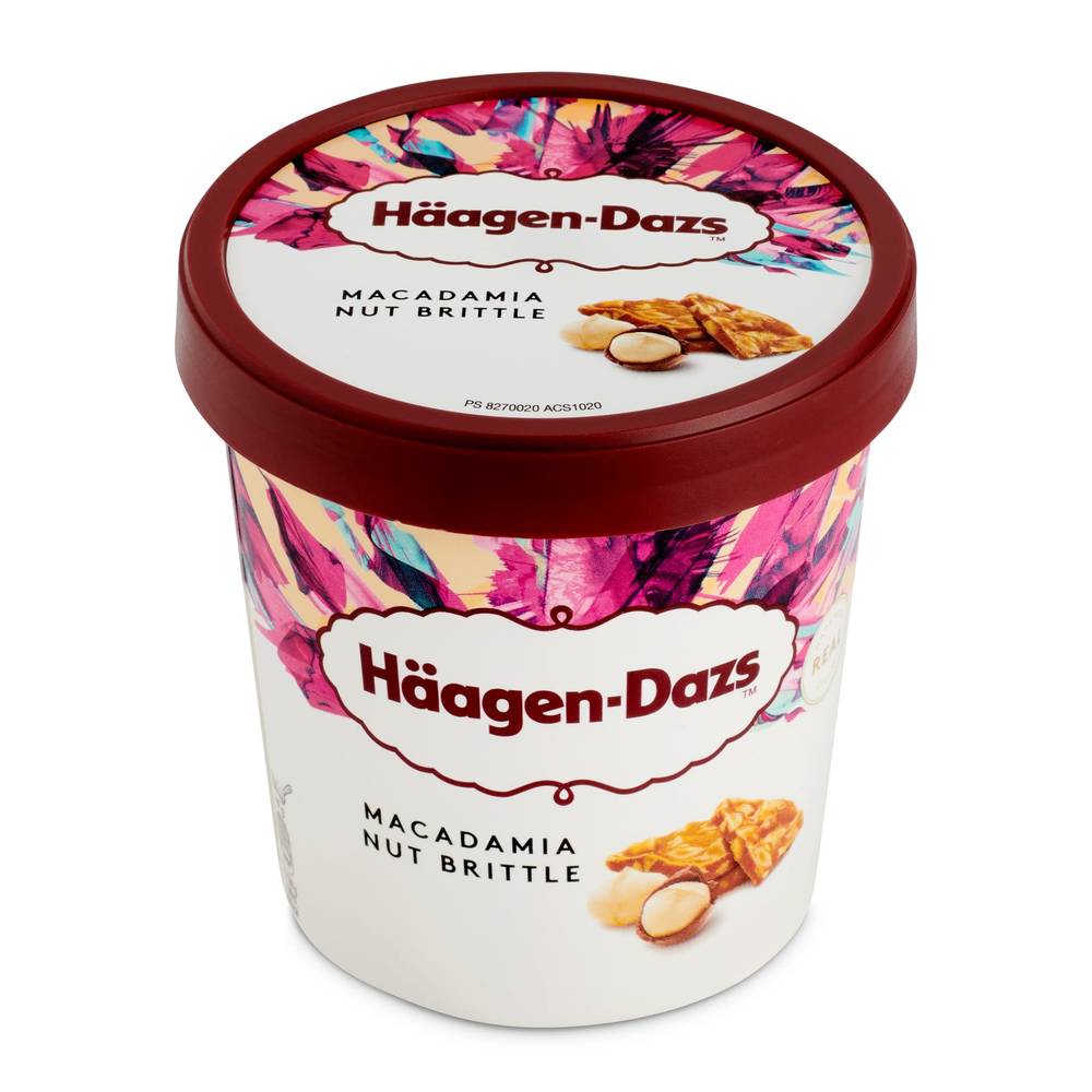 Helado Vainilla Macadamia Haagen Dazs Tarrina 400 G