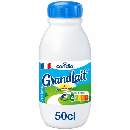 Candia - Grandlait lait demi écrémé stérilisé u h t (500 ml)