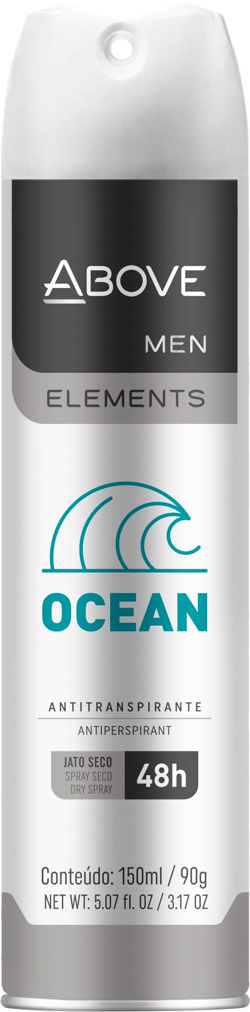 Above desodorante em aerossol men elements ocean (150 ml)