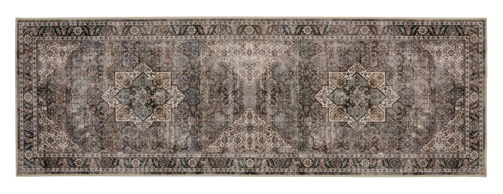 KIRKTON HOUSE Washable 2' x 6' Runner - Brown Traditional
