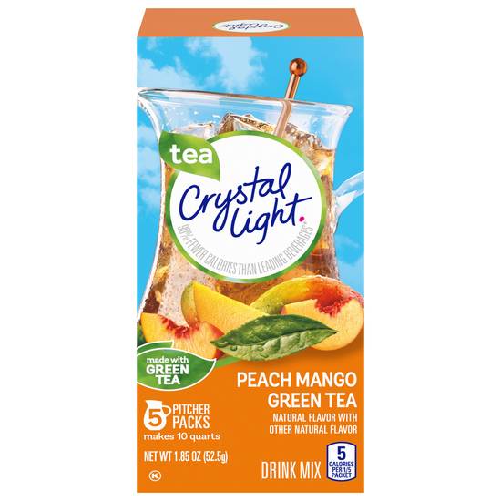 Crystal Light Peach Mango Green Tea Drink Mix (1.85 oz)