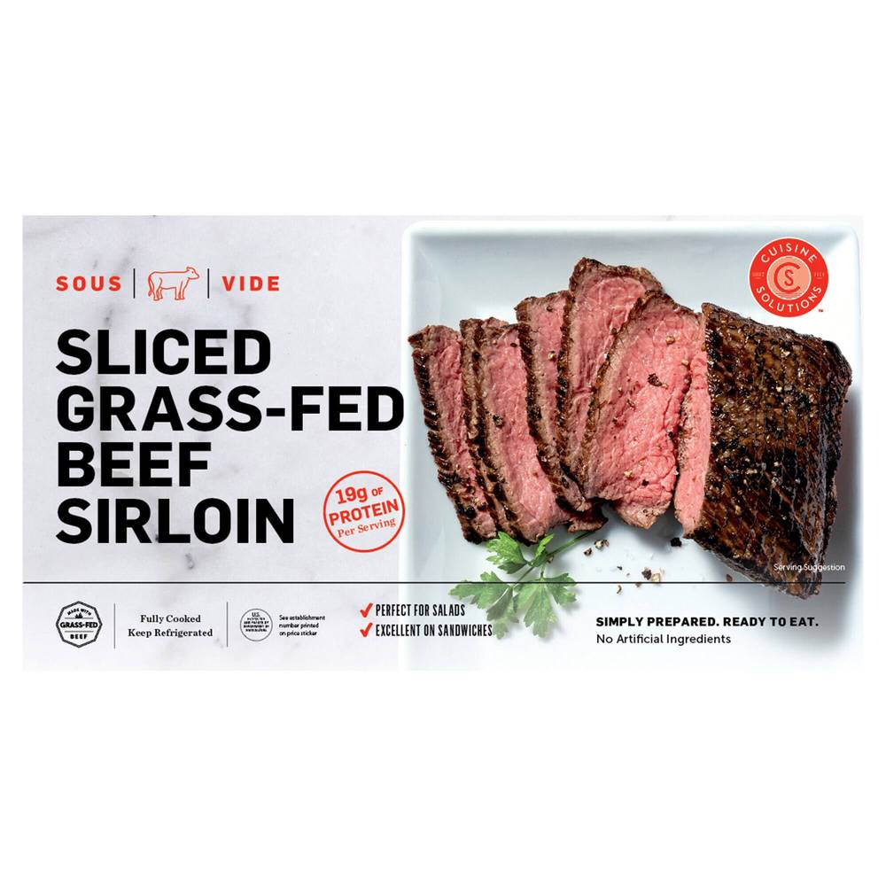 Cuisine Solutions Grass Fed Beef Sliced Sirloin